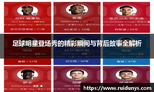 足球明星登场秀的精彩瞬间与背后故事全解析
